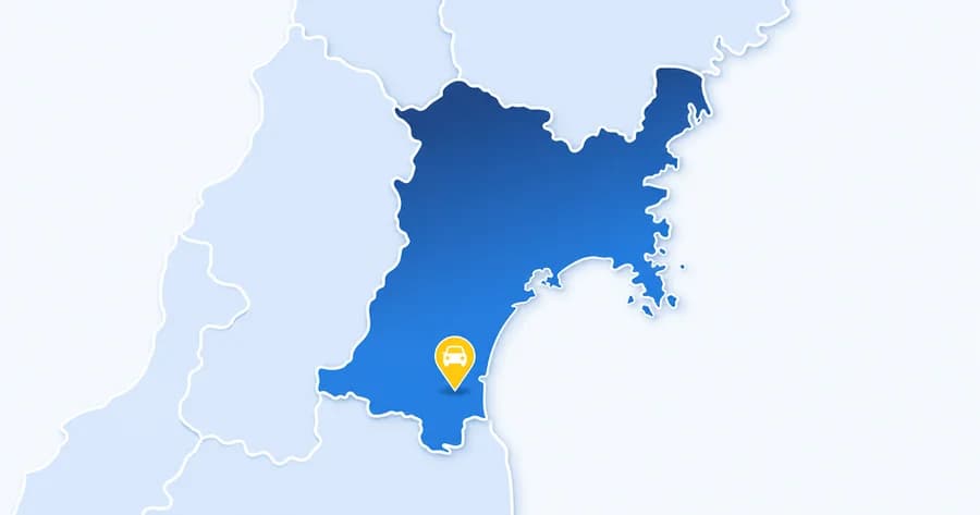 宮城県全域と山形・福島・岩手の一部をカバーするBaseoneの出張買取査定エリア地図
